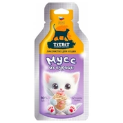 TitBit лакомство для кошек Мусс их курицы 15 г