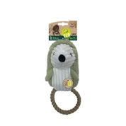 Mpets Игрушка для собак Ежик LEIF ECO с канатом, 26 см