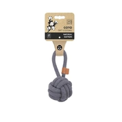 Mpets Игрушка для собак мяч-петля серый 8см (хлопок)