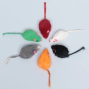 Jack&King Мышь меховая 5,5см натур. мех микс