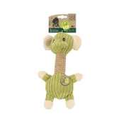 Mpets Игрушка мягкая для собак Слоник Элли с канатом, 31 см