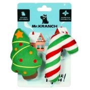 Mr.Kranch игрушка для кошек Елочка леженец с кошачей мятой, 9 см