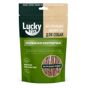 Lucky bits Лакомство для собак Колбаски охотничьи из говядины, 40 г