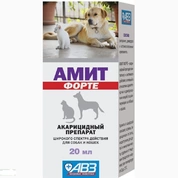 АВЗ Барс Амит Форте капли ушные для собак и кошек, 20 мл