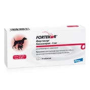 Фортекор для кошек и собак 5мг, 14 таб