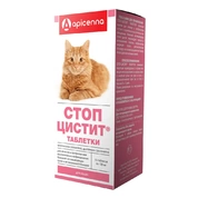 Apicenna Стоп-Цистит таблетки для кошек, 15 таб
