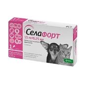 KRKA Селафорт капли от паразитов для кошек и собак, менее 2,5 кг