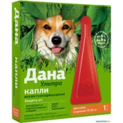 Apicenna Дана Ультра капли от блох и клещей для собак, 10-20кг