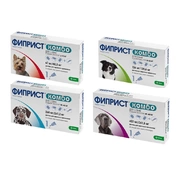 KRKA Фиприст Комбо Капли на холку д/собак от блох и клещей