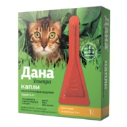 Apicenna Дана Ультра капли от блох и клещей для кошек, до 4 кг