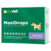 OkVet MaxiDrop капли спот-он для собак 20 - 40 кг