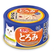 INABA Ciao Toromi Milky Тунец Магуро и куриное филе со вкусом морского гребешка в овсяном молоке, 80г