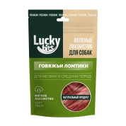 Lucky bits Лакомство для собак Вяленые говяжьи ломтики, 40 г