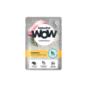 AlphaPet WoW влажный корм для котят Индейка кусочки в соусе , 85г