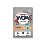 AlphaPet WoW влажный корм для стерилизованных кошек Индейка кусочки в соусе , 85г