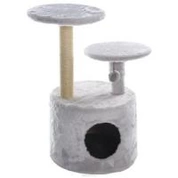 Black Cat дом-когтеточка Ореон круглый с двумя полками, 40*40*h75 см