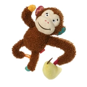 GiGwi игрушка для собак Обезьяна с бананом 21 см