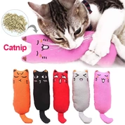 Nunbell игрушка для кошек Котик 16х5х3.5см с кошачьей мятой микс