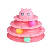 Wogy игрушка для кошек трэк-пирамида c шариками и колокольчиками