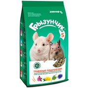 ЗооМир Грызунчик №5 корм для грызунов Травяные подушечки, 200 г