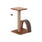 Rich Breed (PerseiLine) Когтеточка столбик + дуга + площадка, 35х30х54 см, коричневый