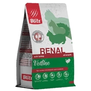 Blitz Vetline Cat Renal корм для кошек при при хронической почечной недостаточности Индейка