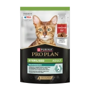 ProPlan Sterilised корм для кошек Говядина паштет, 75 г