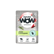 AlphaPet WoW корм для кошек с чувствительным пищеварением КроликПотрошки в соусе, 85 г
