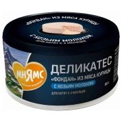 Мнямс Деликатес влажный корм для котят Фондан из курицы с козьим молоком, 80 г