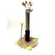 Wogy Игрушка-когтеточка для кошек Жираф 35*35*60см с чесалкой и дразнилкой-хвост