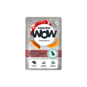 AlphaPet WoW корм для собак с чувствительным пищеварением Говядинатомленая Тыква в соусе, 85 г