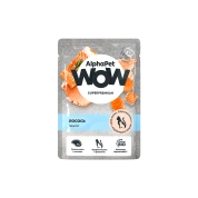 AlphaPet WoW влажный корм для котят Лосось паштет , 85г