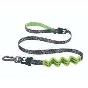 MPets Поводок с амортизатором URBAN STYLE, ч/б, 2,5х120см, макс.вес 50кг