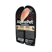 AlphaPet корм для кошек Цыпленок/Клюква в соусе, 80 г