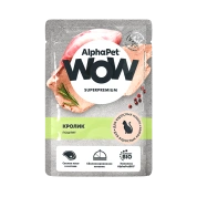 AlphaPet корм для взрослых кошек Кролик паштет , 85 г