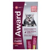 Award Special Care Крем-лакомство для кошек и котят с 4 месяцев с уткой и тунцом Кацуо 