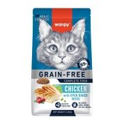 Wanpy Cat беззерновой cухой корм с курицей для взрослых кошек