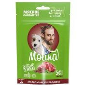 Molina Лакомство для собак всех пород и щенков, Медальоны из говядины, 50 г