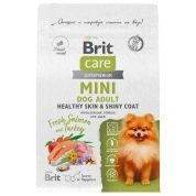 Brit Care Mini Adult Healthy Skin & Shiny Coat Сухой корм для собак малых пород Лосось/Индейка