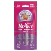 Molina крем-лакомство с морским гребешком для кошек Здоровье глаз, 48г