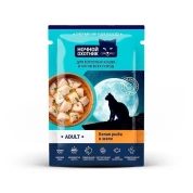 Ночной охотник корм для кошек Белая рыба желе, 85 г
