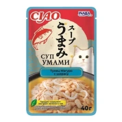 INABA Ciao Суп Умами для кошек Тунец Магуро/Ширасу, 40 г