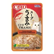 INABA Ciao Суп Умами для кошек Тунец Магуро/Морской гребешок, 40 г