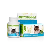 Фитомины витамины для кошек с фитокомплексом для зубов и костей, 50 г
