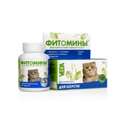 Фитомины витамины для кошек с фитокомплексом для шерсти, 50 г