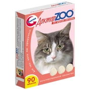 Доктор Zoo витамины для кошек Ветчина/биотин, 90 таб