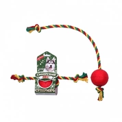 Сибирский Пес игрушка для собак Супермяч на веревке два узла