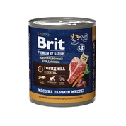 Brit Premium консервы для собак Говядина/печень