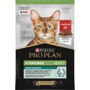 ProPlan Sterilised корм для кошек Говядина соус