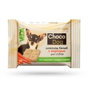 Choco Dog белый шоколад для собак с морковью, 15 г